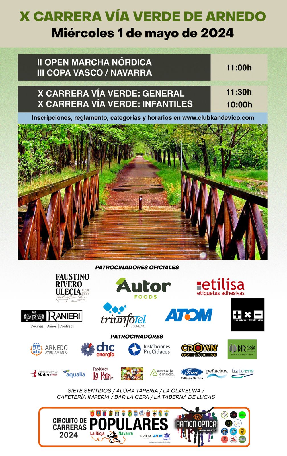 X Carrera Verde de Arnedo 2024 - II Open Marcha Nórdica Arnedo 2024 - III Copa Vasco-Navarra Marcha Nórdica 2024
