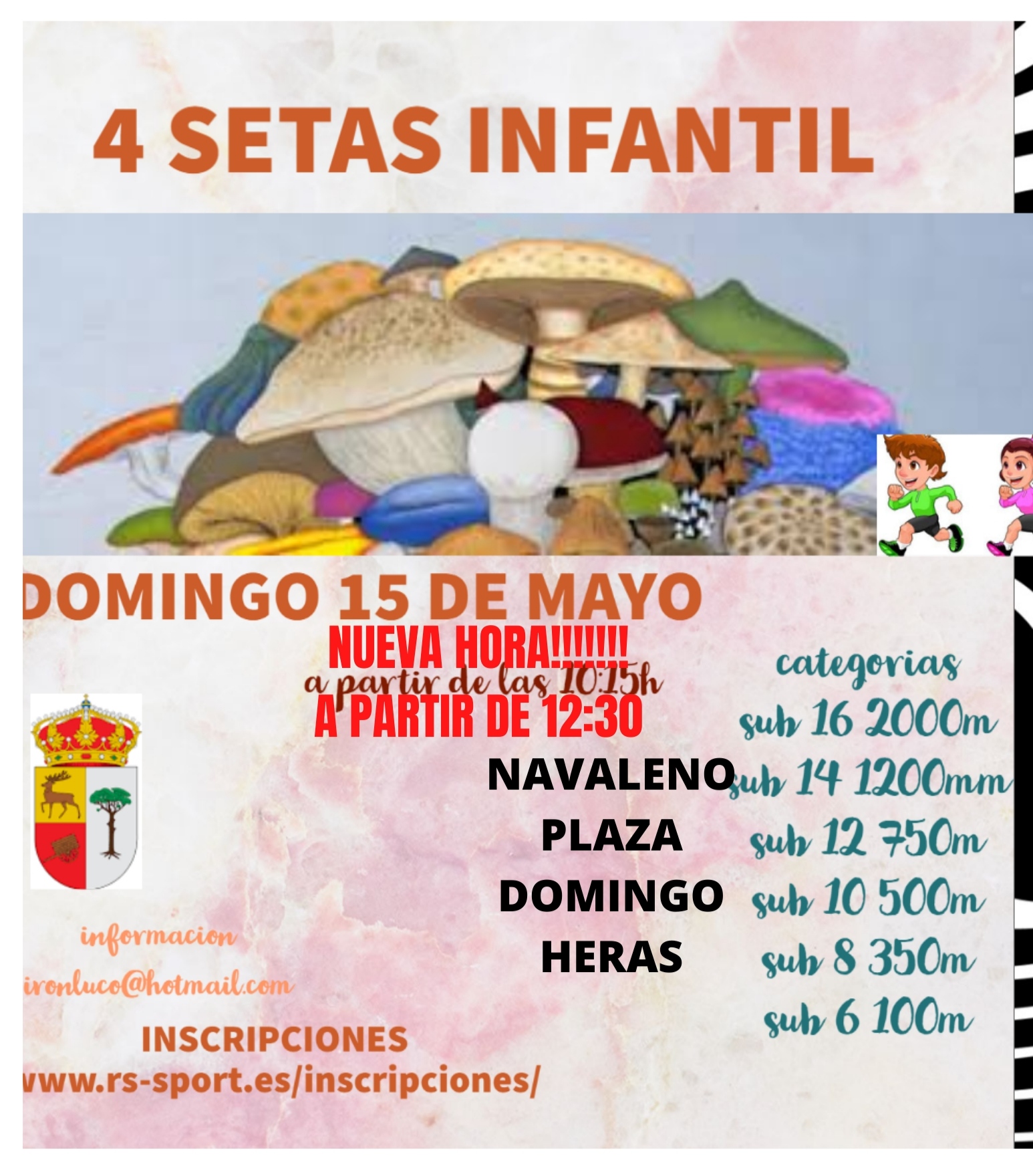 CARRERA POR MONTAÑA 4 SETAS INFANTIL